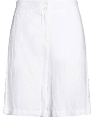 120% Lino Shorts & Bermuda Shorts - White
