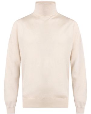 Fedeli Turtleneck Cashmere, Silk - White