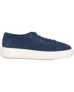 Santoni Trainers Leather - Blue