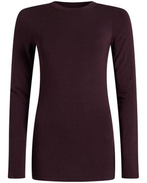 Gentry Portofino T-Shirt Viscose, Wool, Elastane - Purple