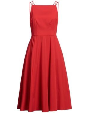 Theory Midi Dress - Red