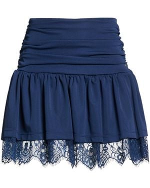 Please Mini Skirt Polyester, Elastane - Blue