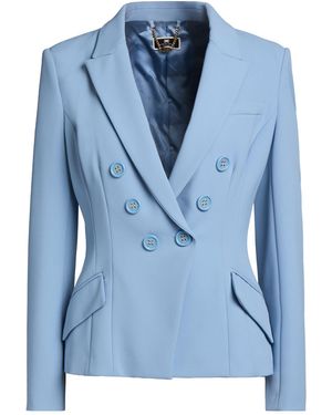 Elisabetta Franchi Sky Blazer Polyester, Elastane, Cotton - Blue