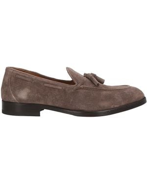 Testoni Taupe Loafers Calfskin - Brown