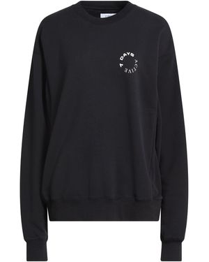 7 DAYS ACTIVE Sweatshirt Organic Cotton - Black