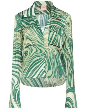 LA SEMAINE Paris Camicia - Verde