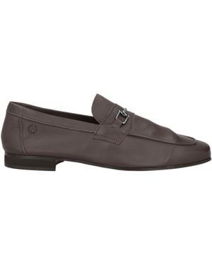 Pollini Loafers Leather - Gray