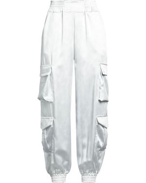 DISCLAIMER Trousers Polyester, Elastane - White