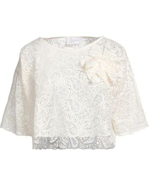 Soallure Top Cotton, Polyamide, Elastane - White