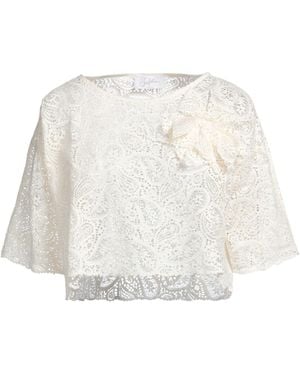 Soallure Top Cotton, Polyamide, Elastane - White