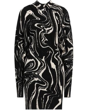 ROTATE BIRGER CHRISTENSEN Mini Dress Viscose, Polyester - Black