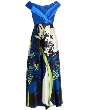 CAMILLA Maxi Dress Polyester, Elastane - Blue