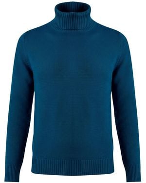 Gran Sasso Turtleneck Virgin Wool - Blue