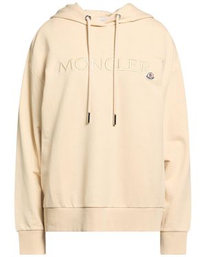 Moncler Sand Sweatshirt Cotton - Natural