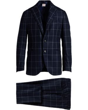 Luigi Borrelli Napoli Midnight Suit Virgin Wool - Blue