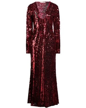 Haveone Maxi Dress Polyester, Elastane - Red