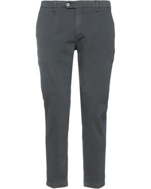 BE ABLE Charcoal Trousers Cotton, Elastane - Grey
