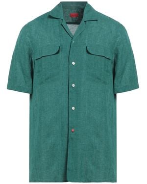 Isaia Shirt Linen - Green