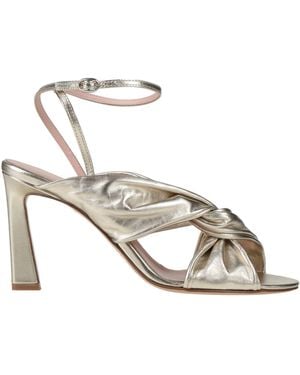 Anna F. Sandals Leather - Metallic