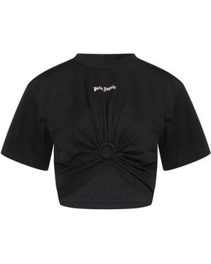 Palm Angels T-Shirt Cotton, Polyester - Black