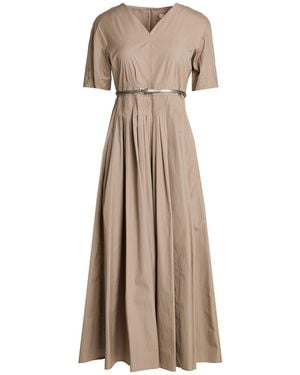 Max Mara Maxi Dress Cotton - Natural