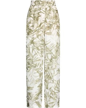 Brunello Cucinelli Trousers Silk - White
