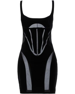 MUGLER X WOLFORD Mini Dress - Black