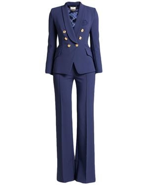 Elisabetta Franchi Essential Suit Polyester, Elastane - Blue