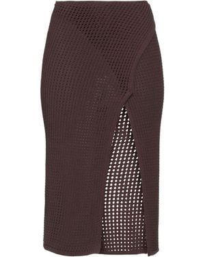 ANDREADAMO Midi Skirt - Brown