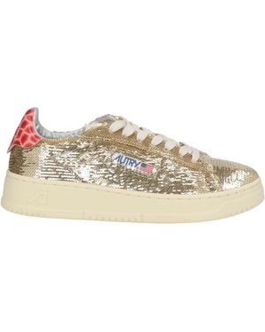 Autry Sneakers Leather, Textile Fibers - Natural