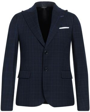 Daniele Alessandrini Blazer Polyester, Viscose, Elastane - Blue