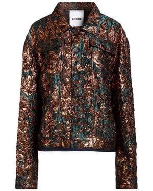 Koche Jacket Polyester, Acetate, Metallic Fibre, Polyamide, Silk - Black