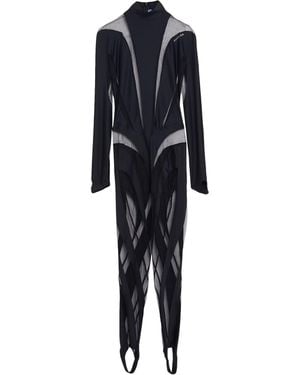 Mugler Jumpsuit Polyamide, Elastane - Blue