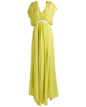 forte_forte Maxi Dress Silk - Green