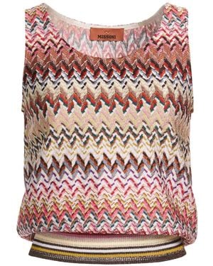 Missoni Top Viscose, Metallic Fibre, Polyamide - Red