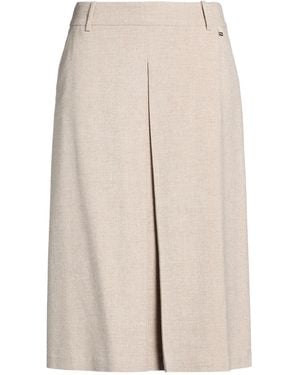 Herno Midi Skirt Viscose, Polyester, Elastane - Natural