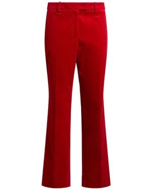 Alberto Biani Trousers Cotton, Elastane - Red