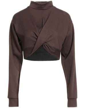 Haveone Dark T-Shirt Viscose, Polyester, Polyamide, Elastic Fibers - Brown