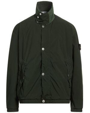 Stone Island Dark Jacket Polyester, Elastomultiester - Green