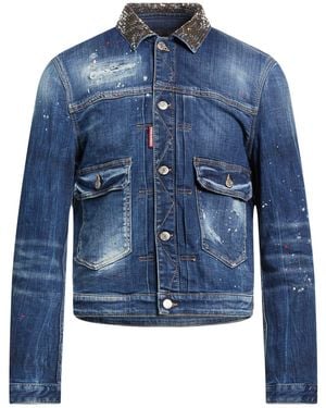 DSquared² Denim Outerwear Cotton, Elastane - Blue