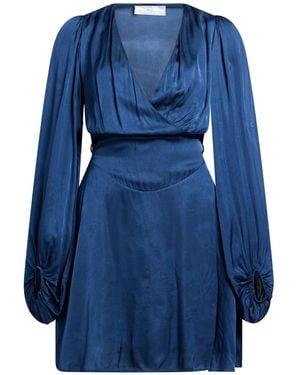 Guess Mini Dress Silk, Elastane - Blue