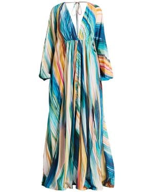 Alanui Azure Maxi Dress Cotton - Blue