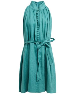 SAGE AND IVY Mini Dress Linen - Blue