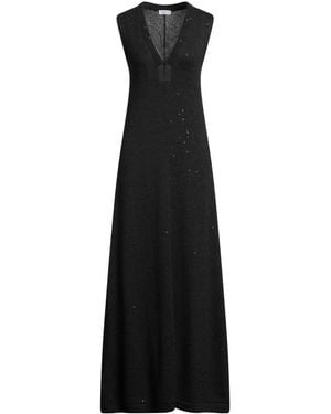 Brunello Cucinelli Maxi-Kleid - Schwarz