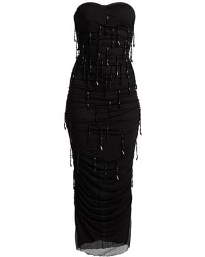 19:13 Dresscode Midi Dress Polyester, Elastane - Black