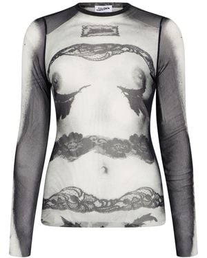 Jean Paul Gaultier Top Polyamide - Gray