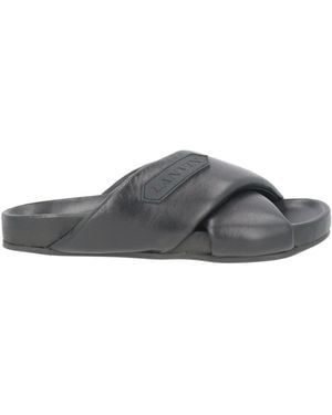 Lanvin Sandals Calfskin - Grey
