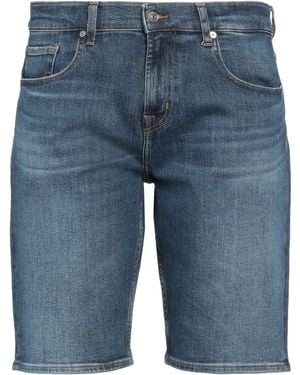 7 For All Mankind Shorts Jeans - Blu