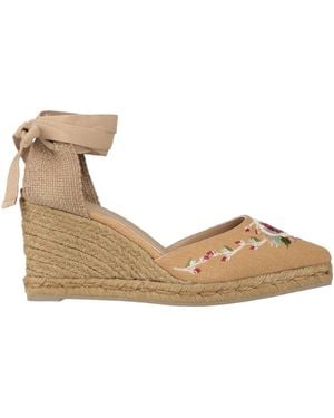 Castañer Sand Espadrilles Textile Fibers - Natural