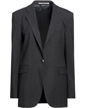 Tagliatore Charcoal Blazer Wool, Polyester, Elastane - Black